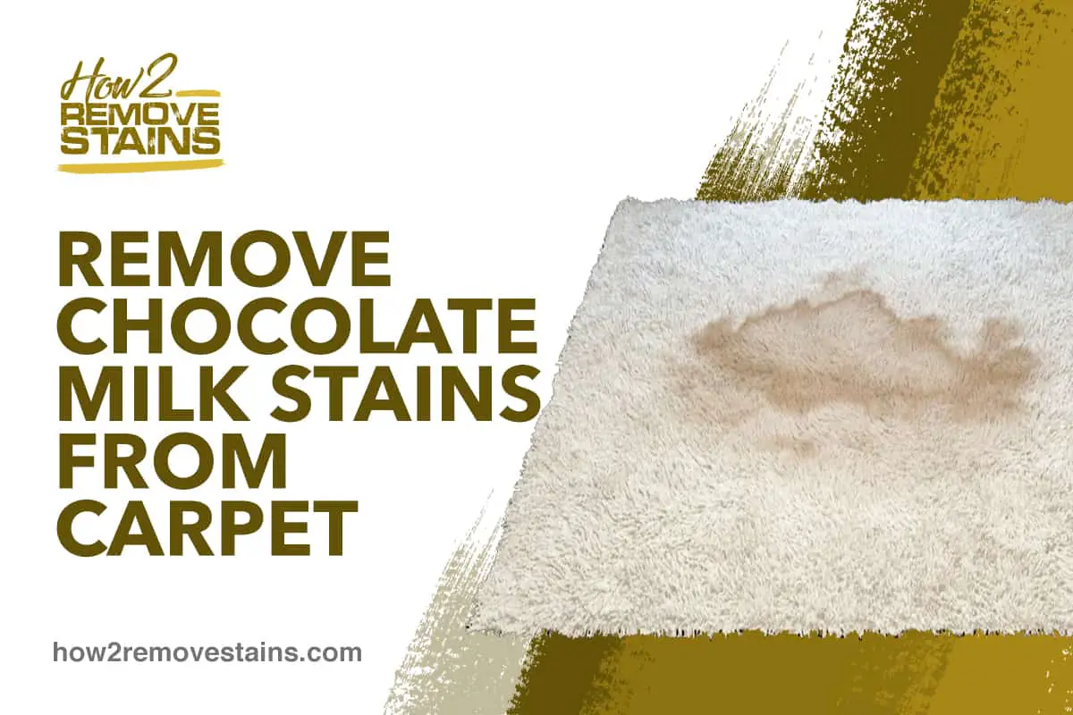 Comment enlever les taches de lait au chocolat sur un tapis
